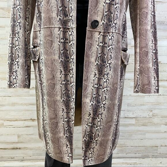 BlankNYC Snake Charmer Faux Suede Jacket Coat Womens Size XS Brown Tan - Picture 5 of 16